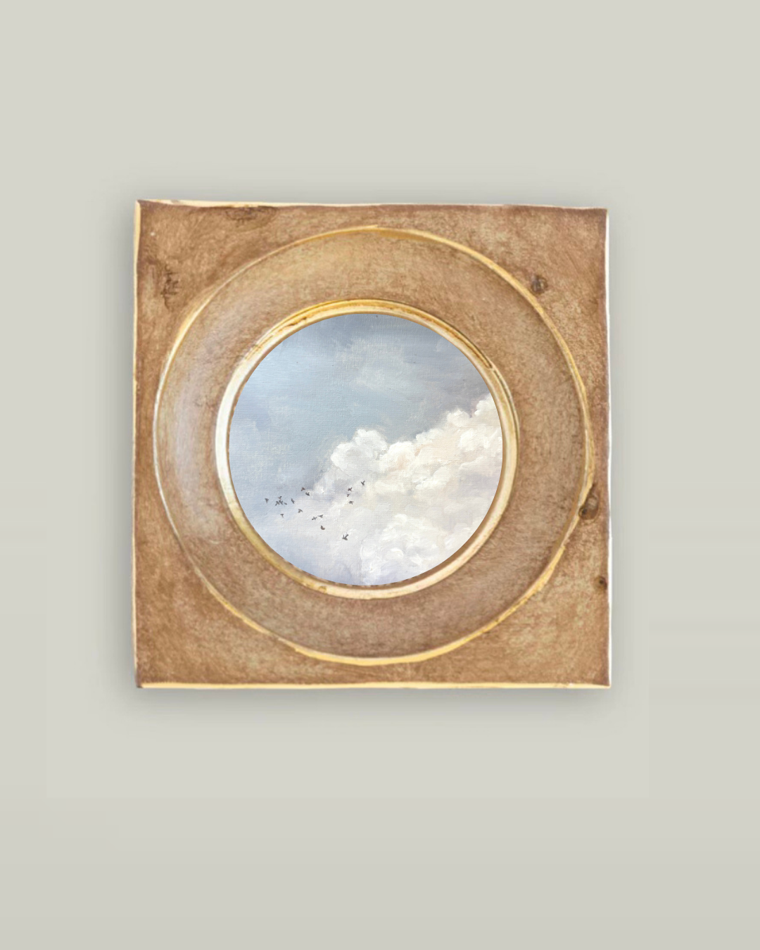 "Cozy Clouds" Fawn Frame Small