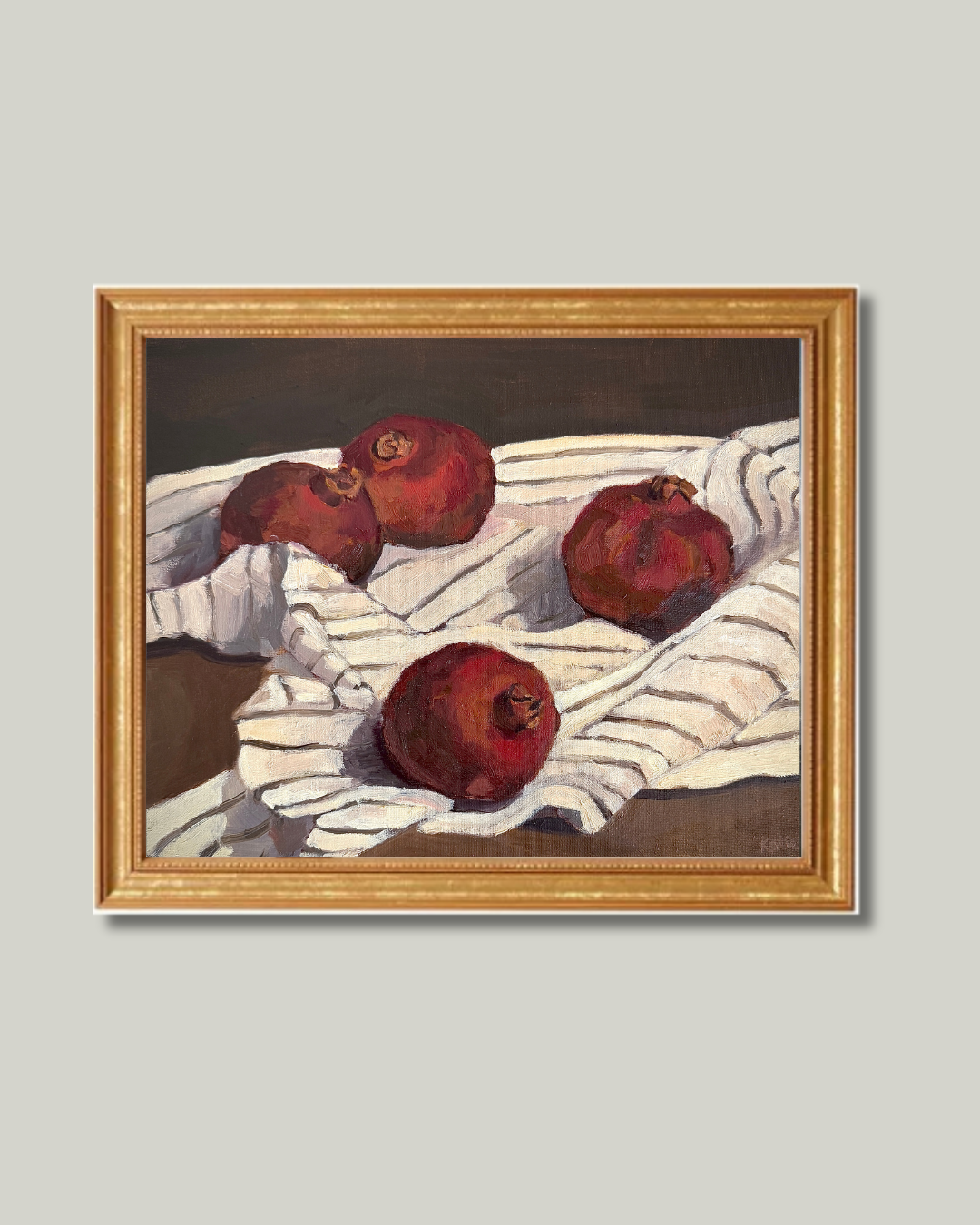 "Pomograntes" Classic Gold Frame