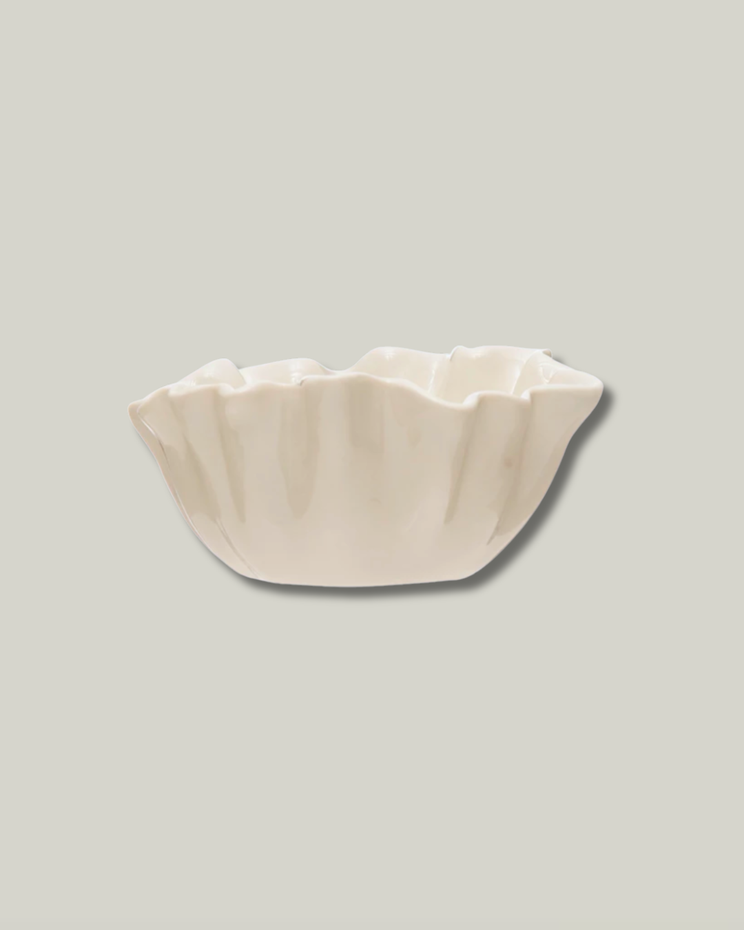 Stoneware Fluted Bowl