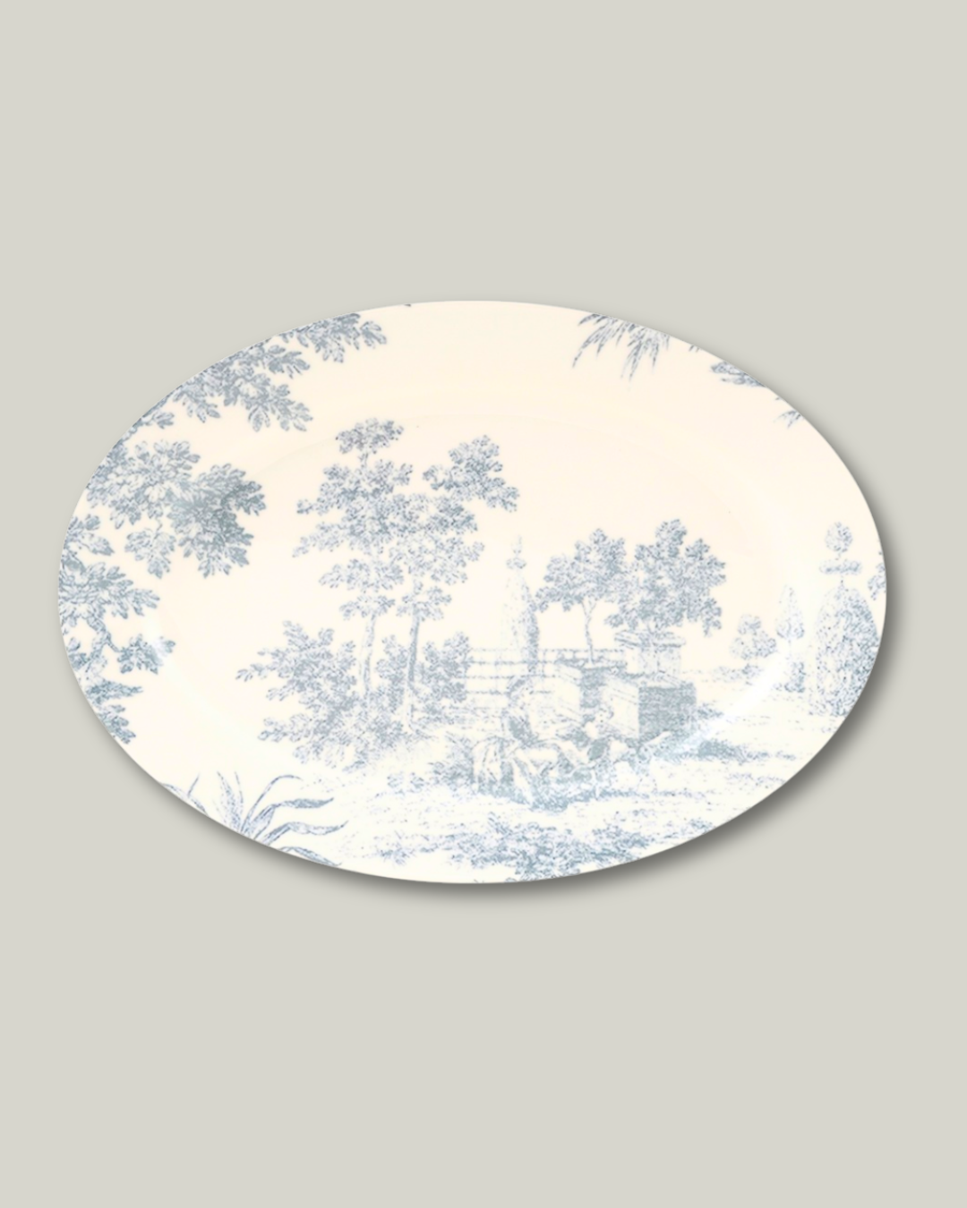 Oval Stoneware Toile Platter