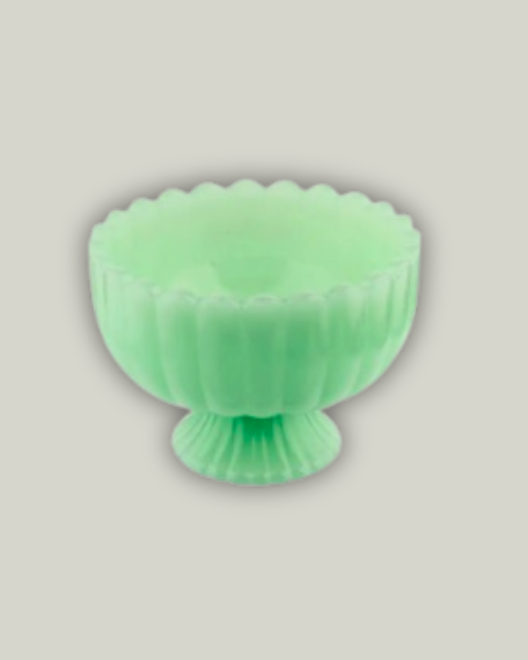 Jadeite Glass Sundae Dish
