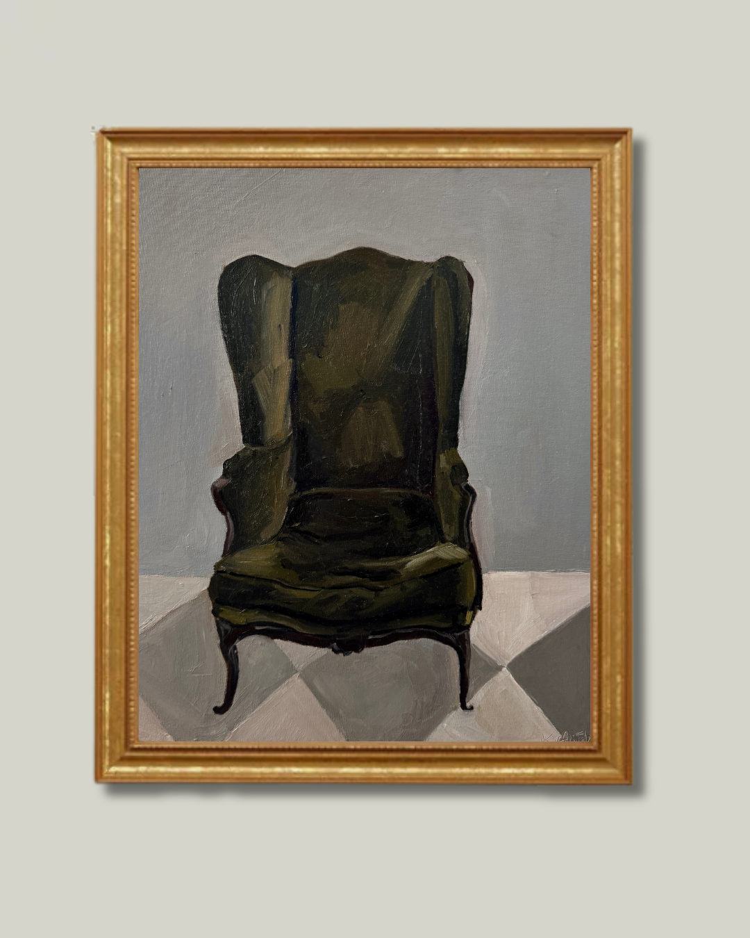 "The Study Chair" Classic Gold Frame