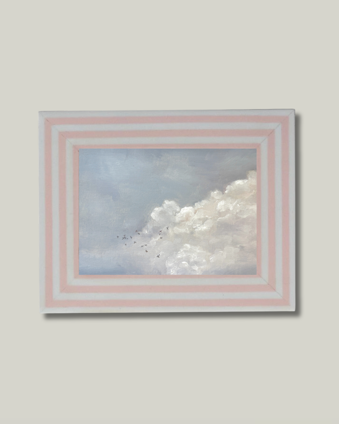 "Cozy Clouds" Regatta Pink Frame