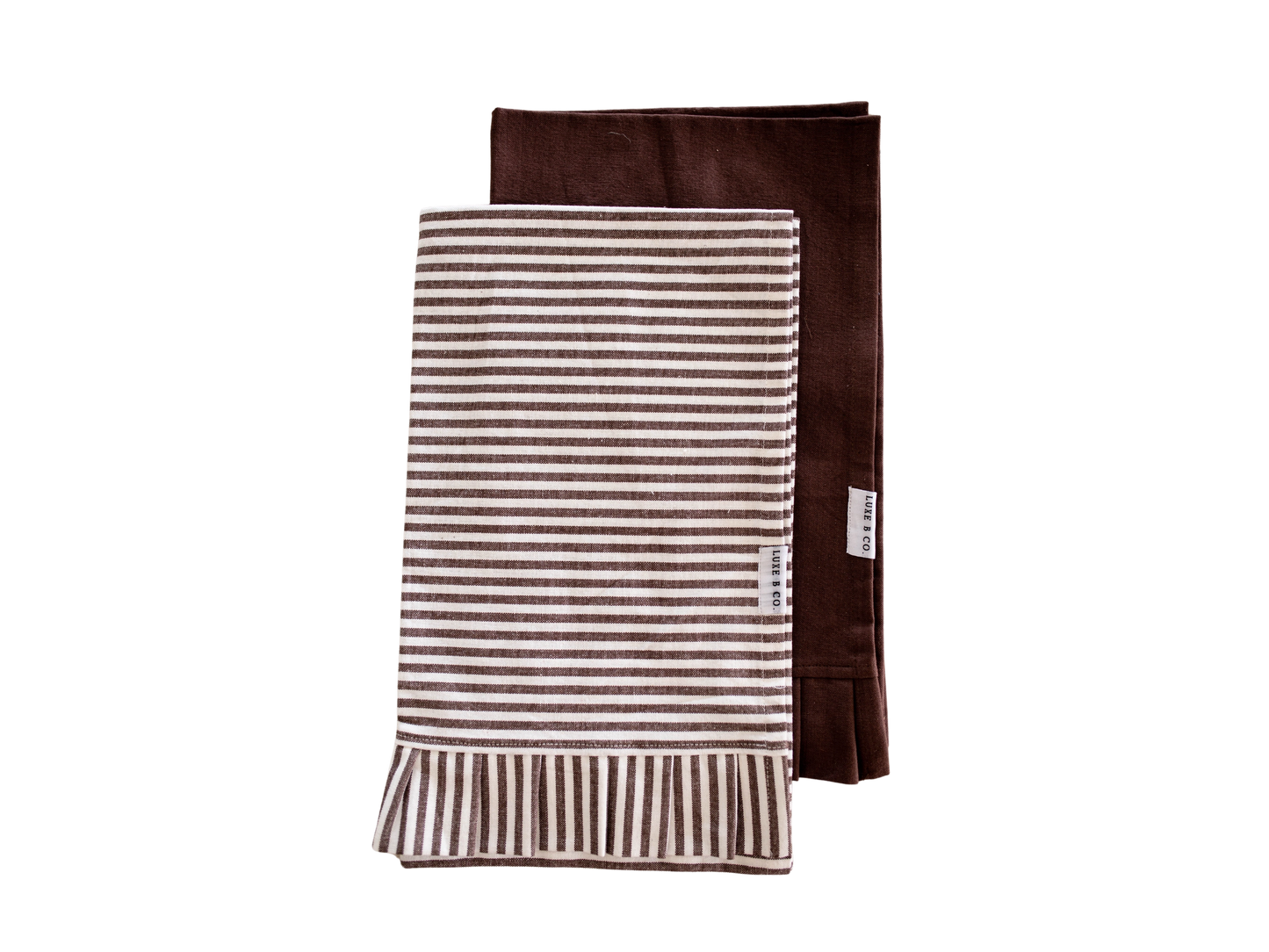 Brown Ruffle Kitchen Dish Towel