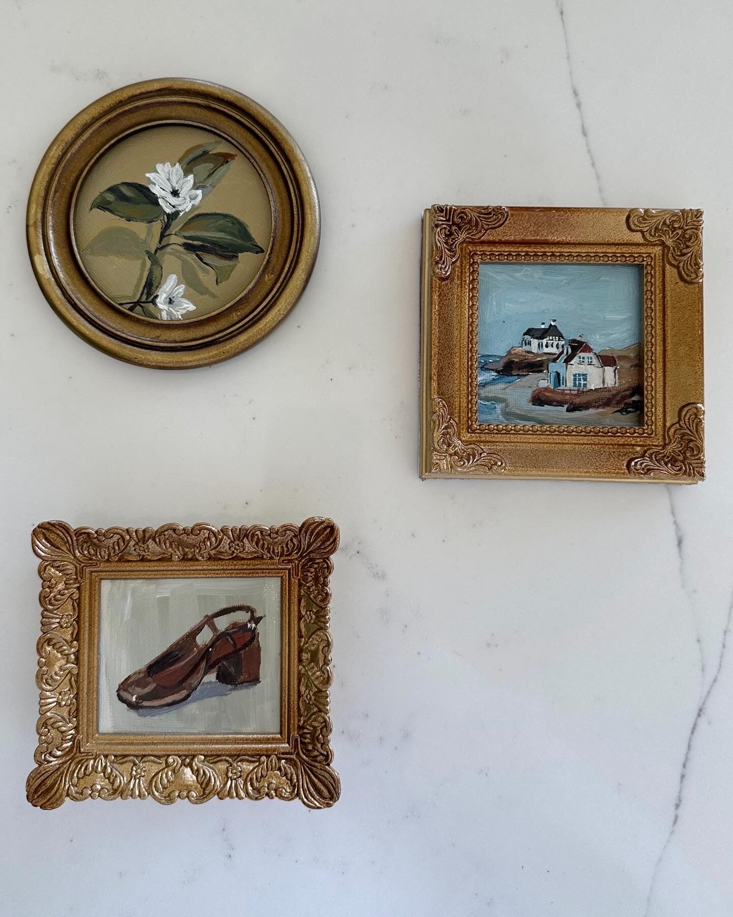 "On the Coast Mini" Gold Frame