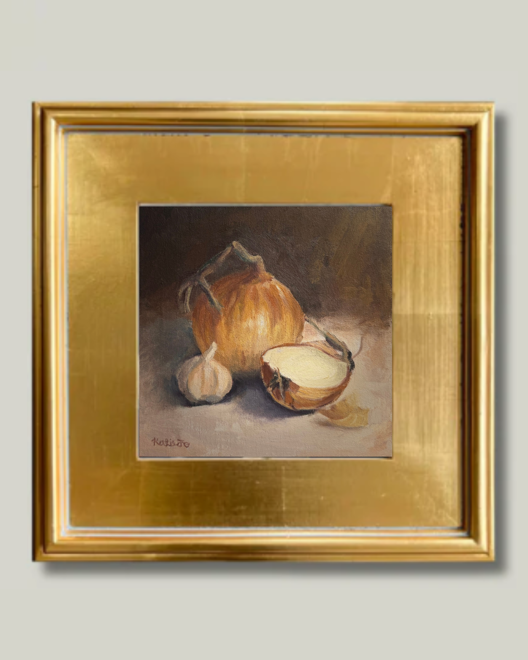 "Cook's Companion" Gold French Frame