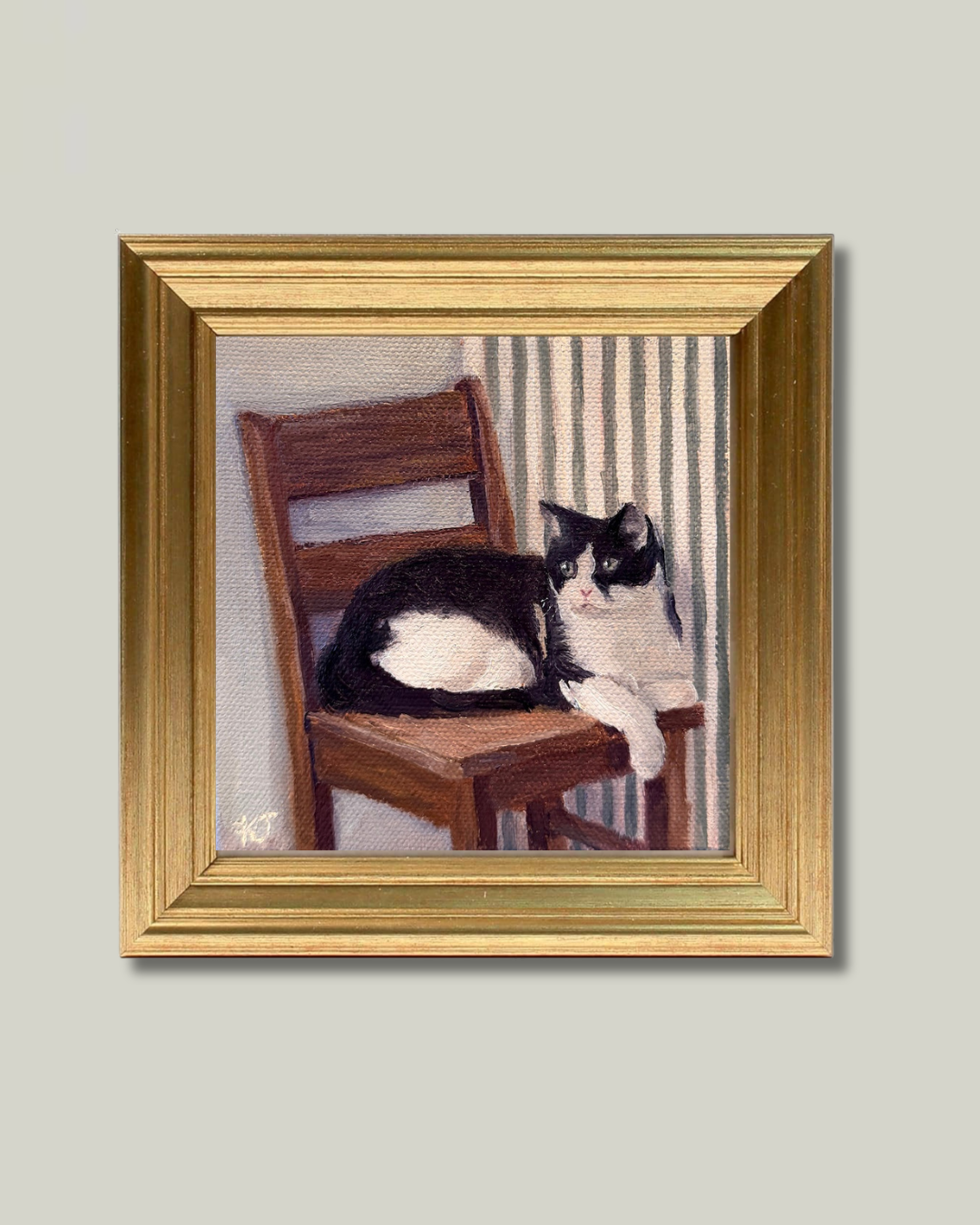 "Pretty Kitty" Perfect Gold Frame