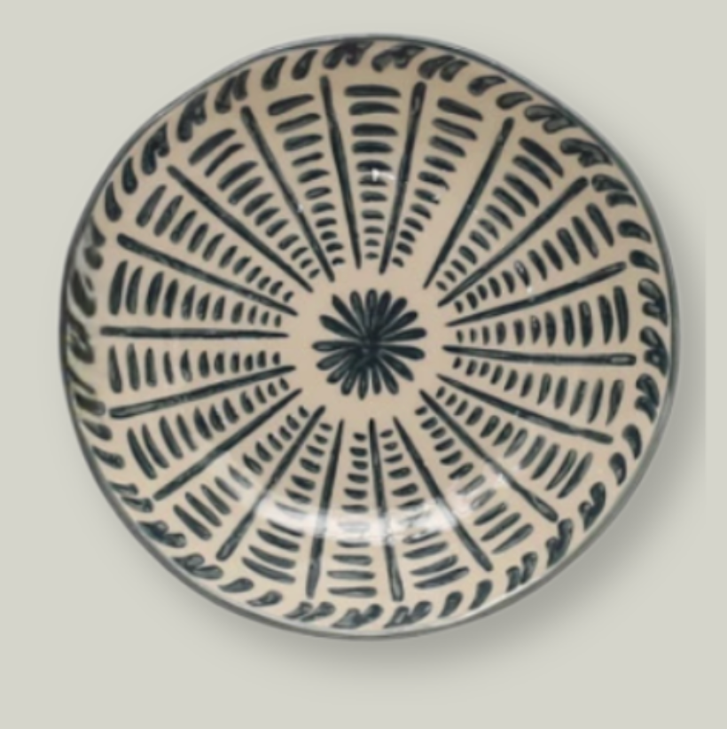 BloomStone Hand-Painted Stoneware Plates