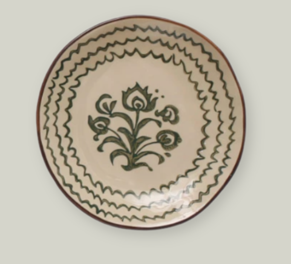 BloomStone Hand-Painted Stoneware Plates