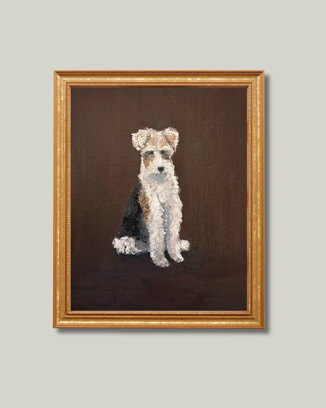 "A Proper Pup" Classic Gold frame