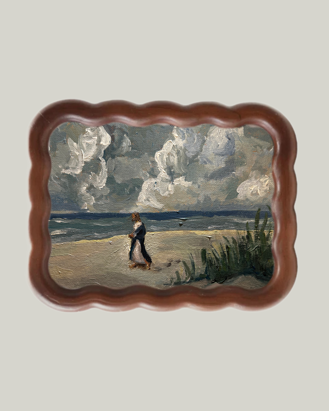 "Following His Footsteps" Coastal Frame