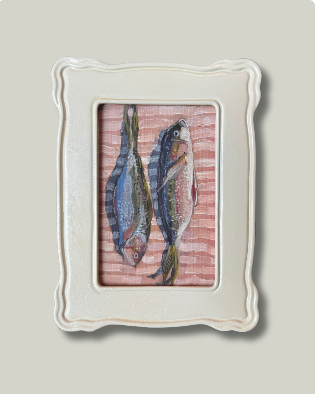 "Catch of the Day" English Cream Frame