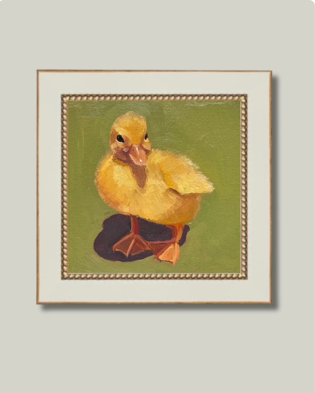 "Miss Penny" White Gold Bead Frame