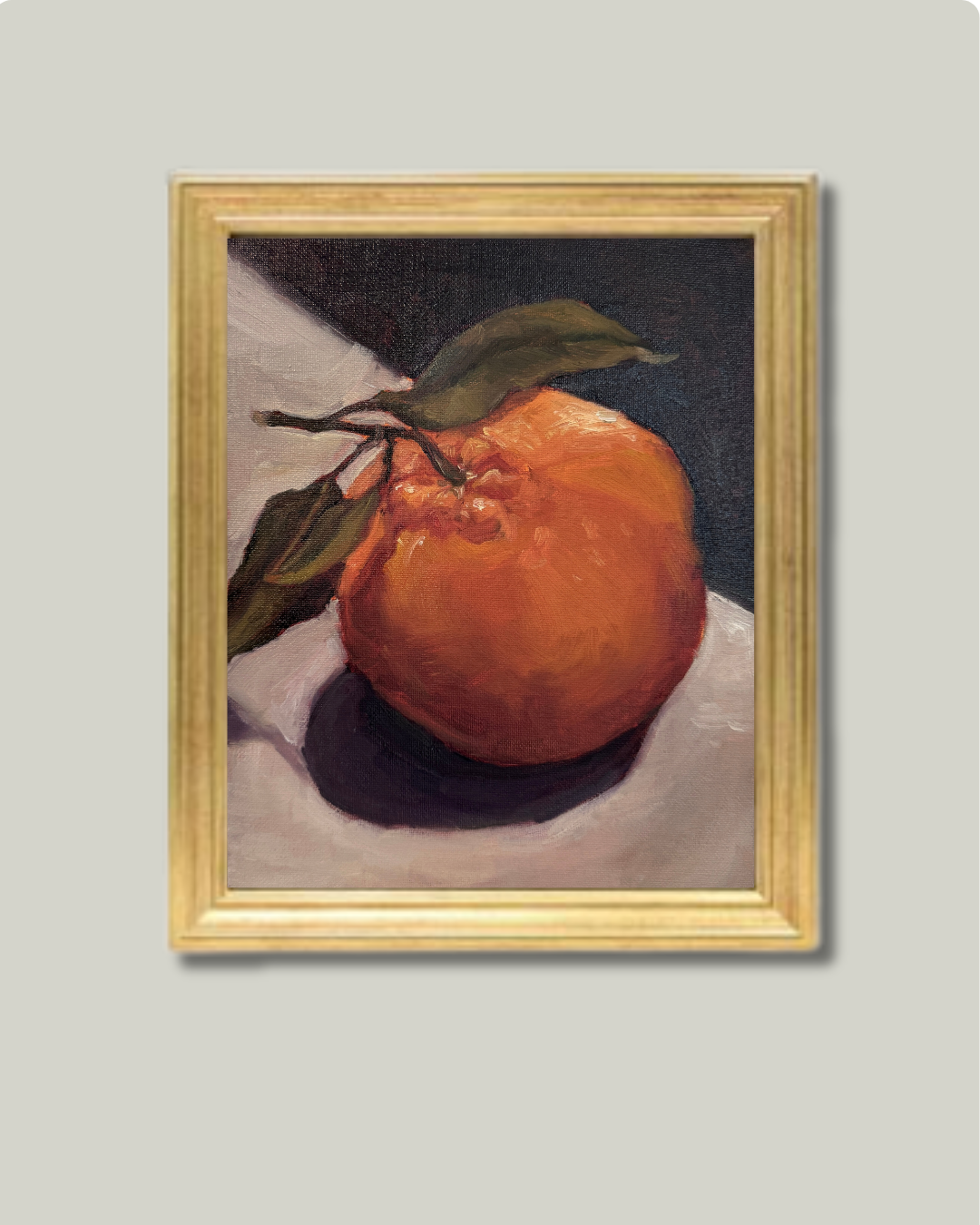 "Single Orange" Classic Gold Frame