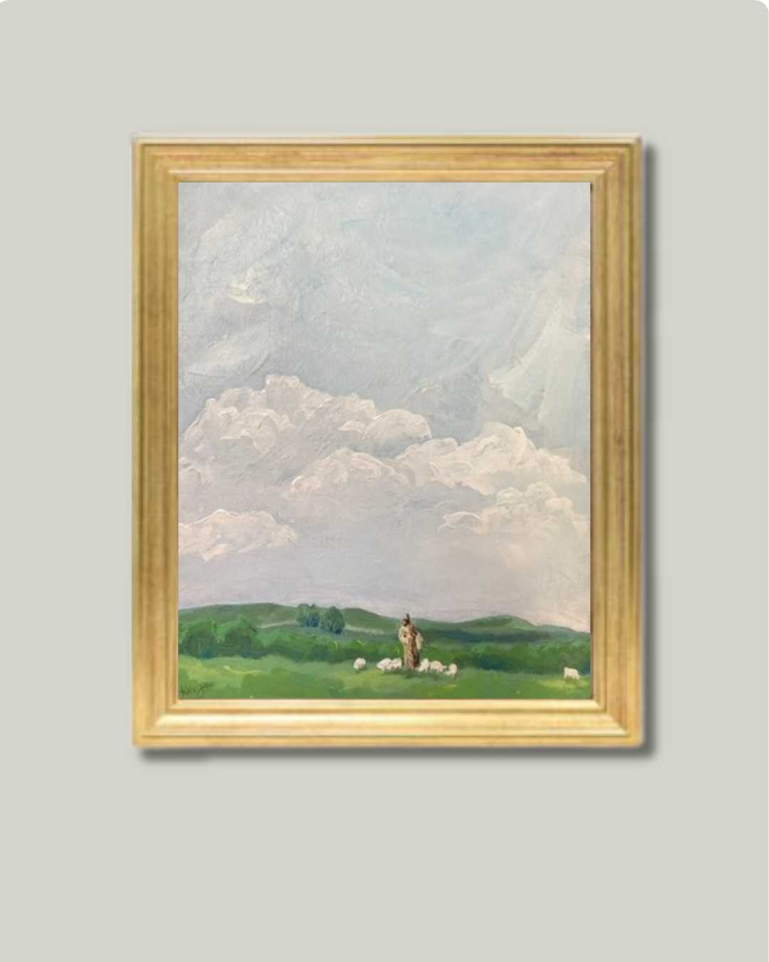 "The Shepherd" Classic Gold Frame