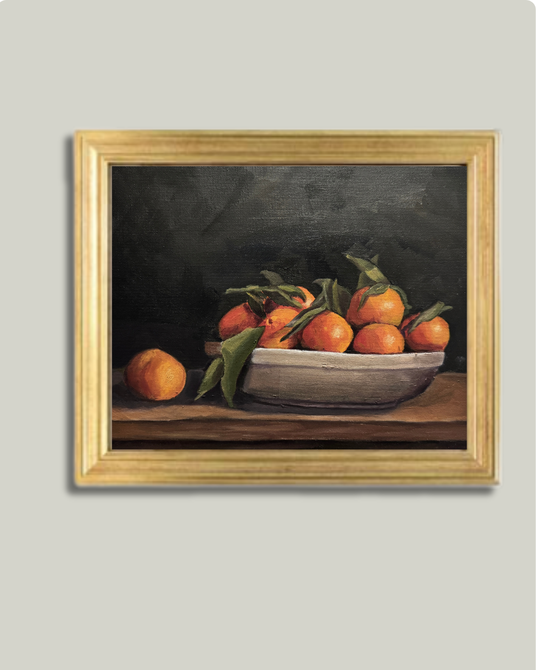 "Bowl Of Oranges" Classic Gold frame