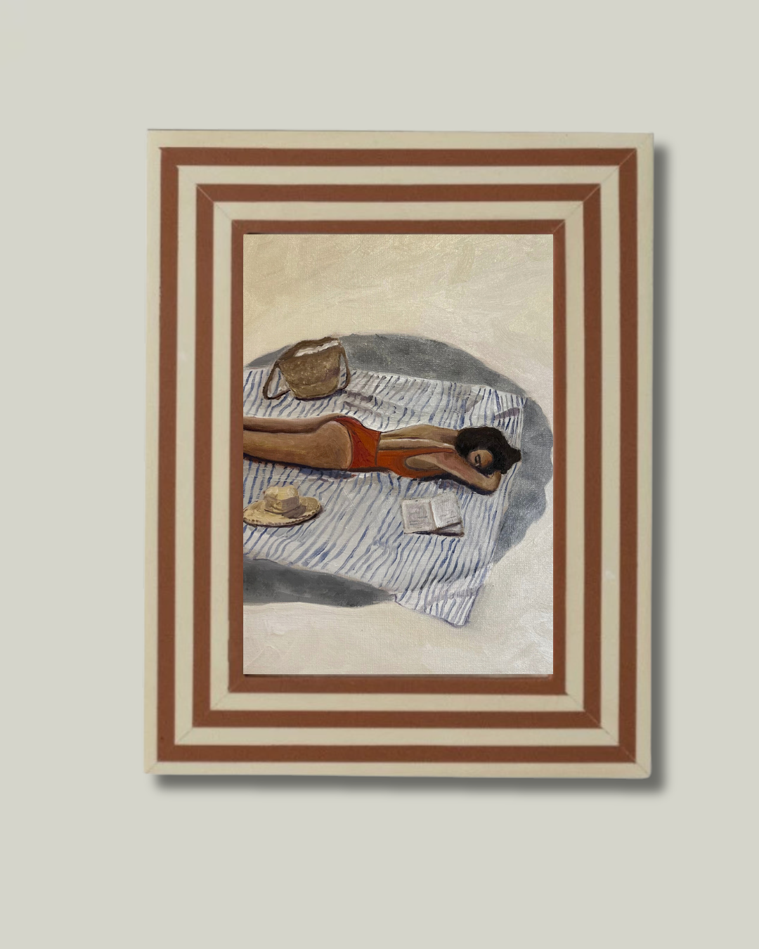 "Myrtos Beach" Sienna Regatta Frame