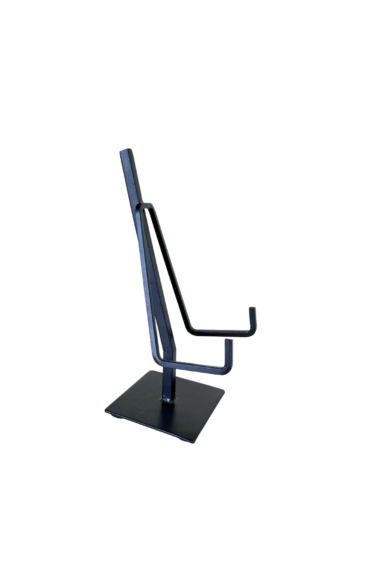 Dual Arm Black Iron Picture Easel Stand | Medium