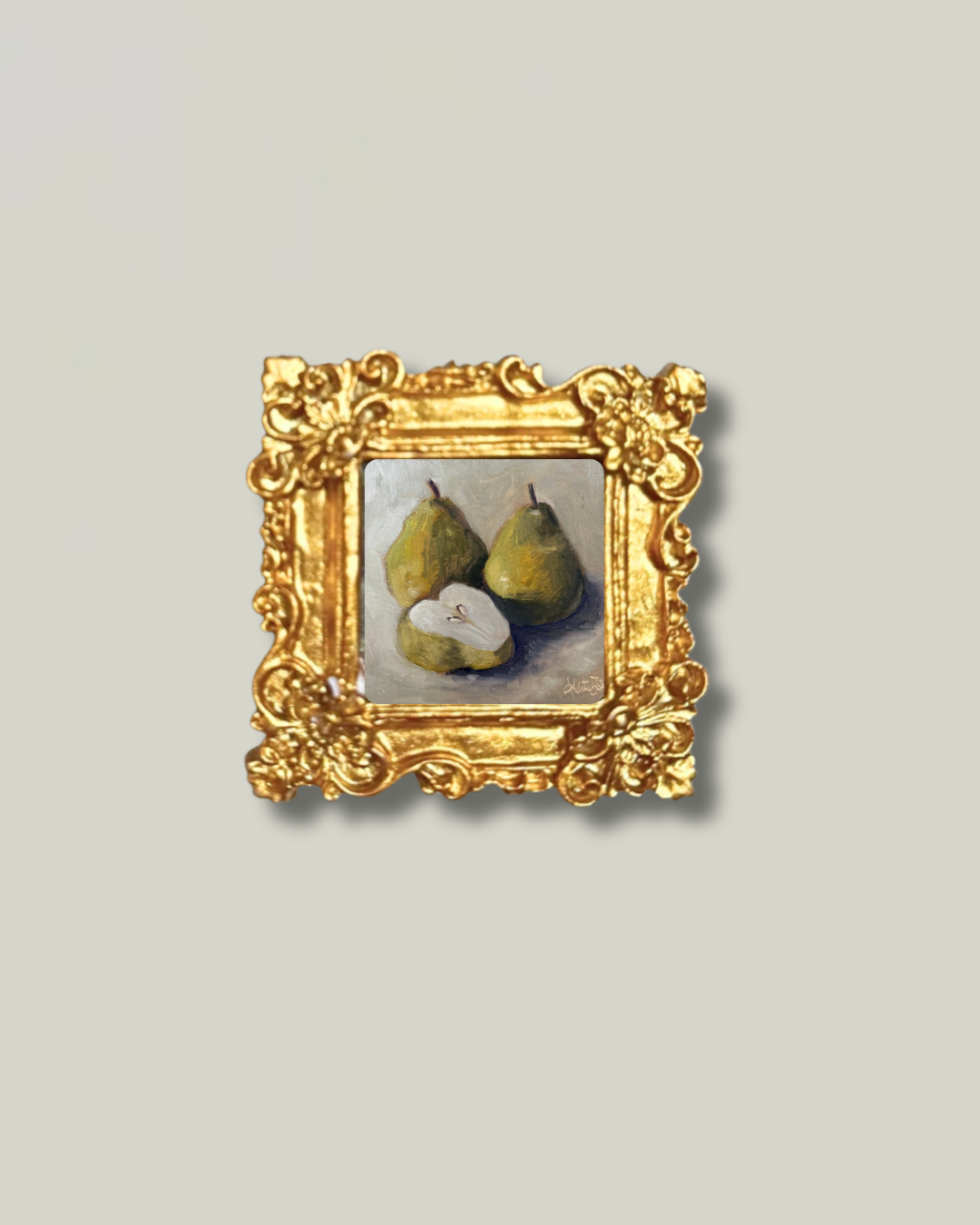 "Sliced Pear" Magnet Mini