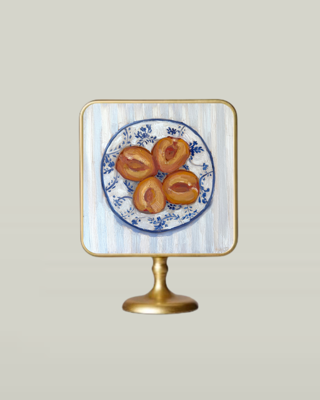 "Georgia Peaches" Standing Gold Frame