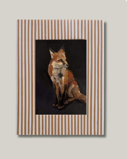 "Clever Fox" Acorn Stripe Frame