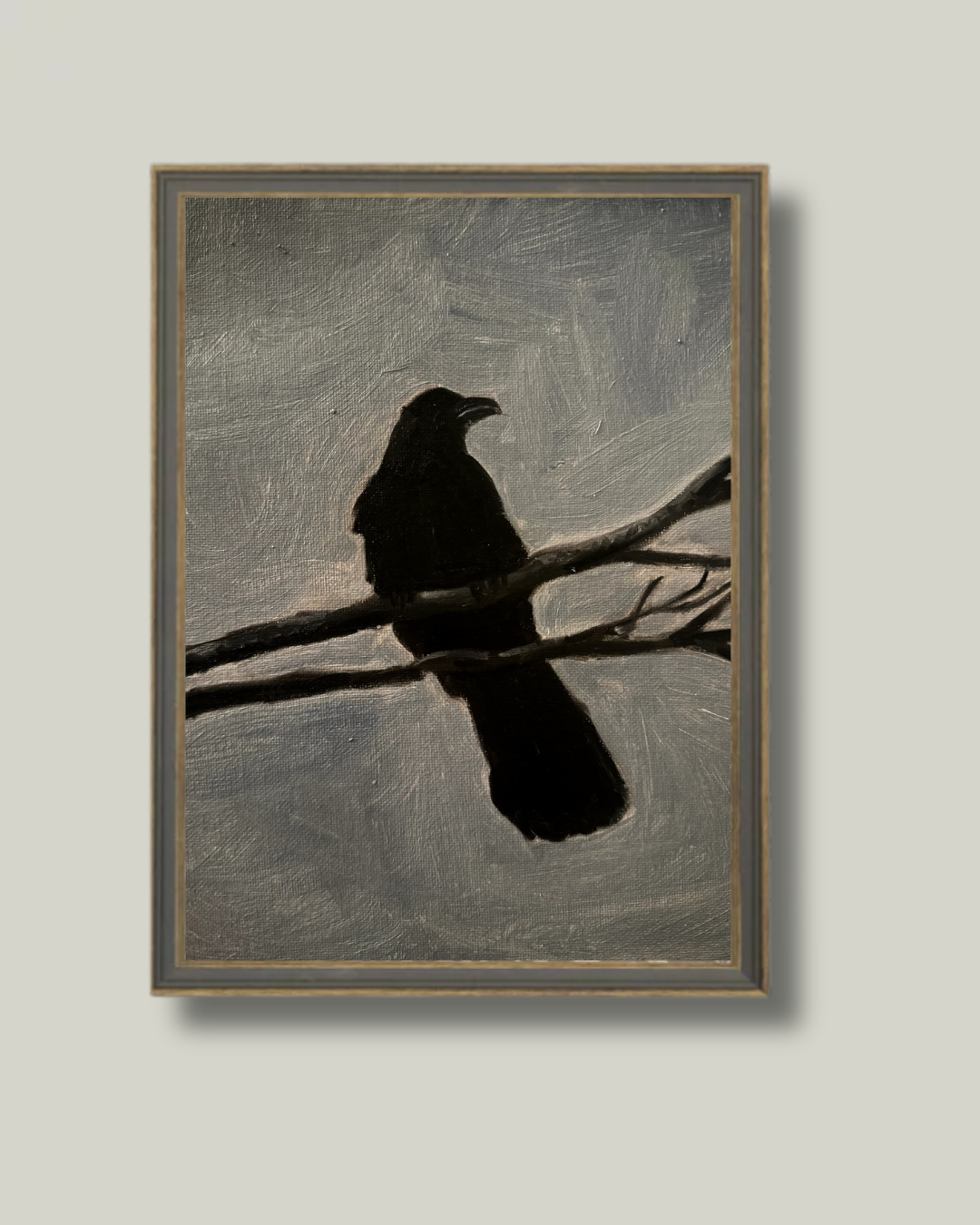 "Watching Crow" Drift Grey Frame