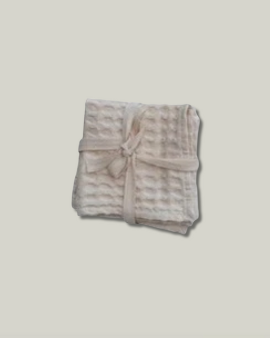 Cream Waffle Wash Clothes