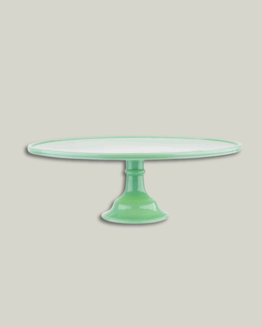 Jadeite Glass Cake Stand
