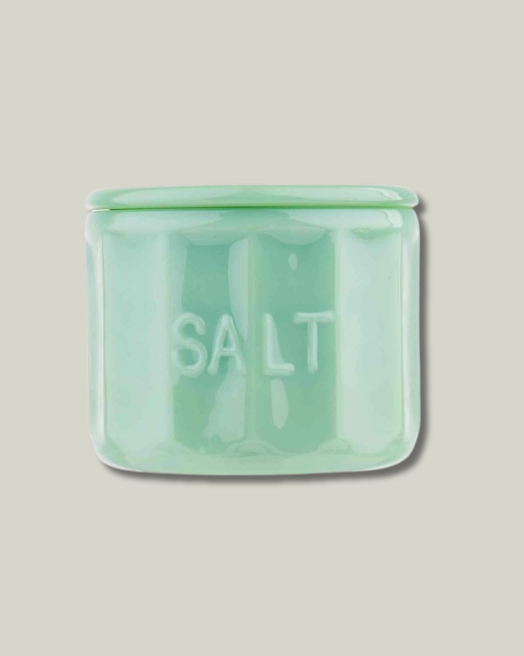 Jadeite Glass Salt Cellar