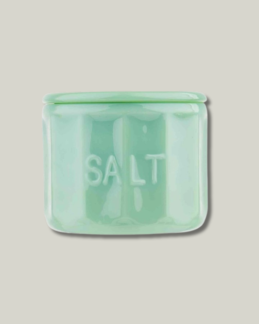 Jadeite Glass Salt Cellar