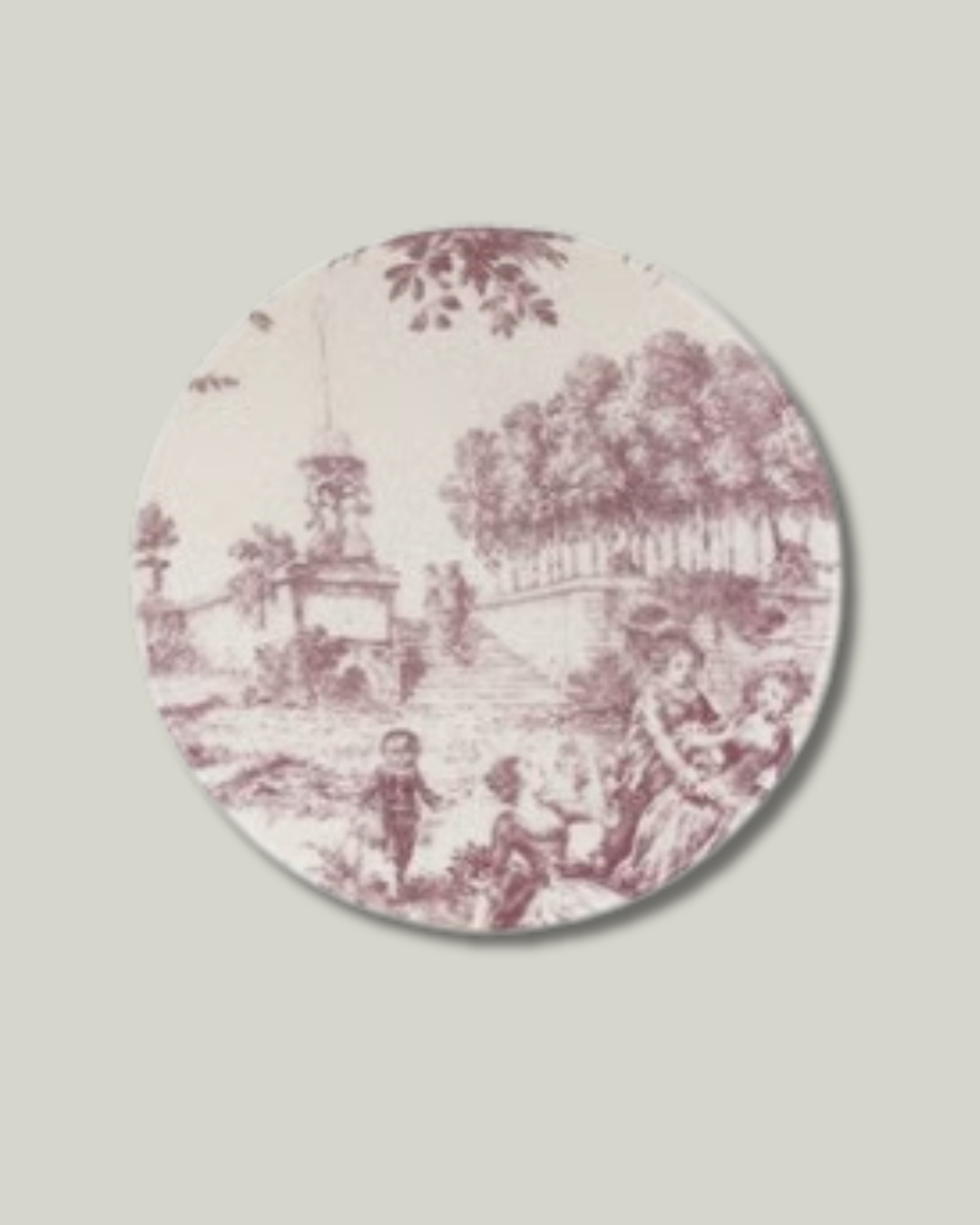 Stoneware Toile Plates