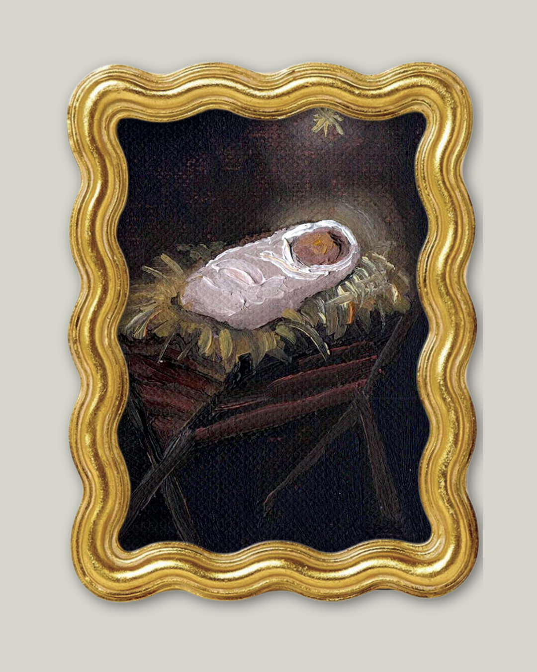 “Baby Jesus” Whimsy Wave Frame