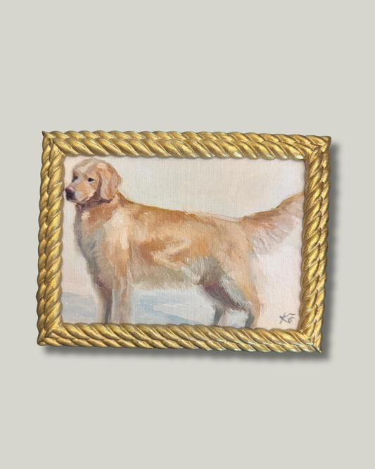 "Retriever" Braided Gold Frame