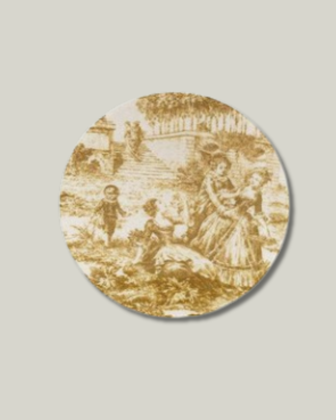 Stoneware Toile Plates