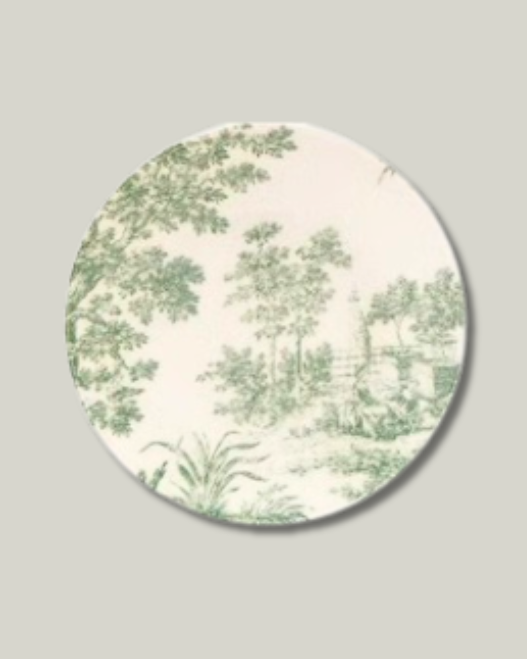 Stoneware Toile Plates