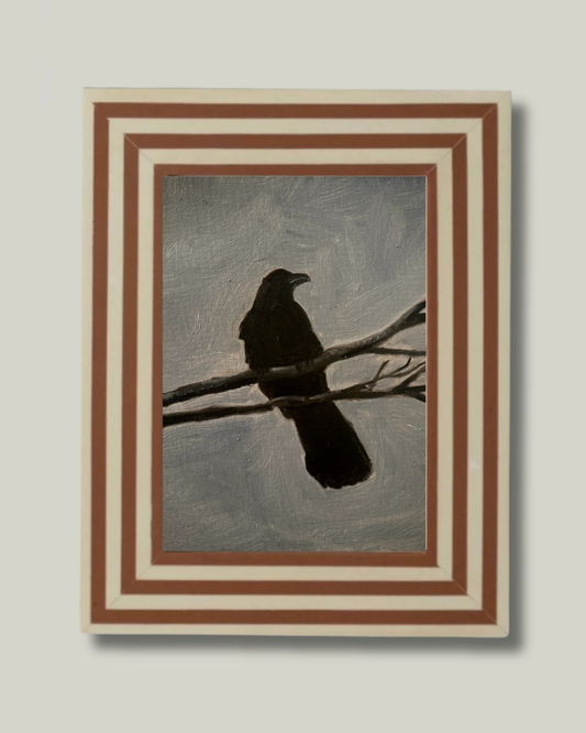 "Watching Crow" Sienna Regatta Frame