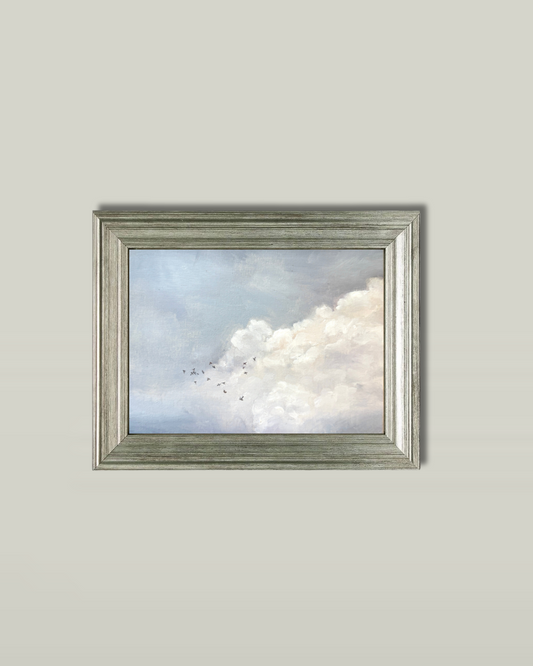 "Cozy Clouds" Classic Silver Frame