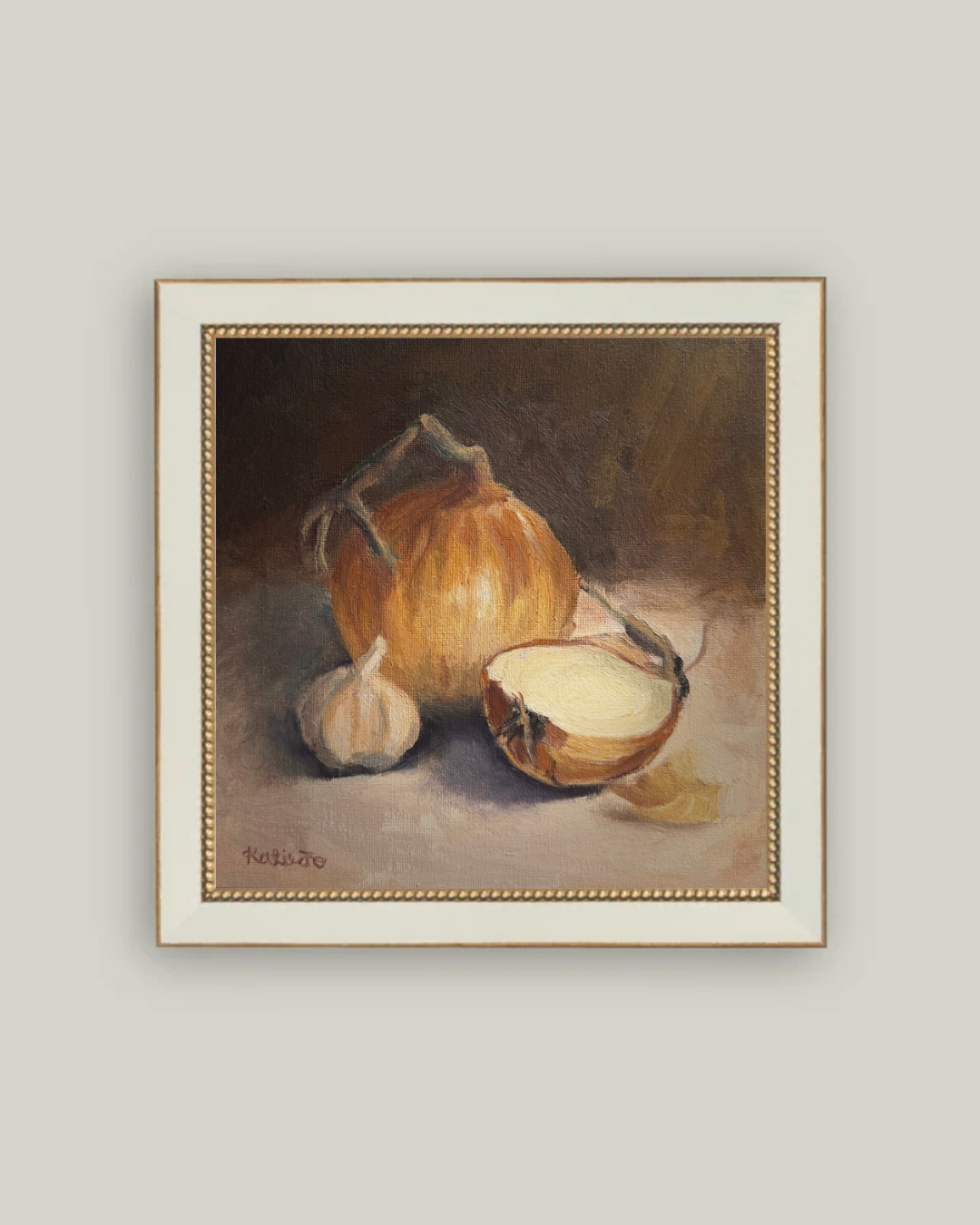 “Cook’s Companion” White Gold Bead Frame