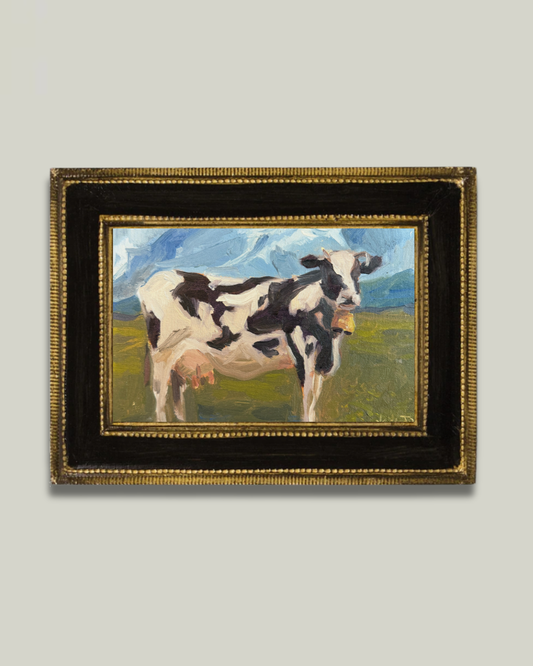 "Swiss Cow" Black Italian Frame