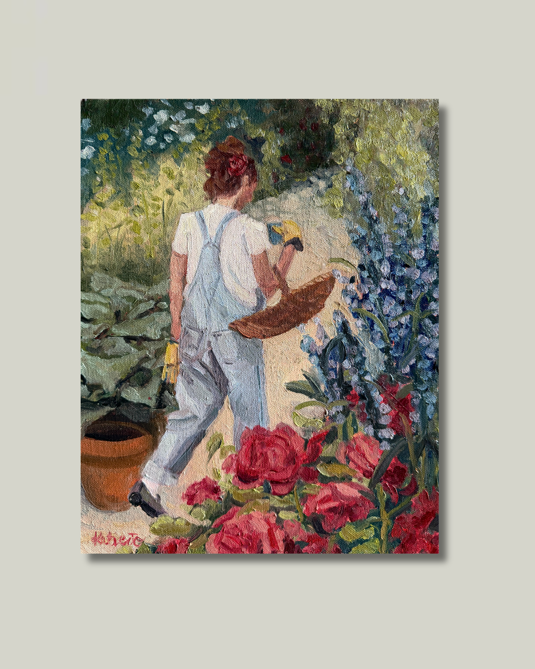 "Just a Girl and Her Garden" Print