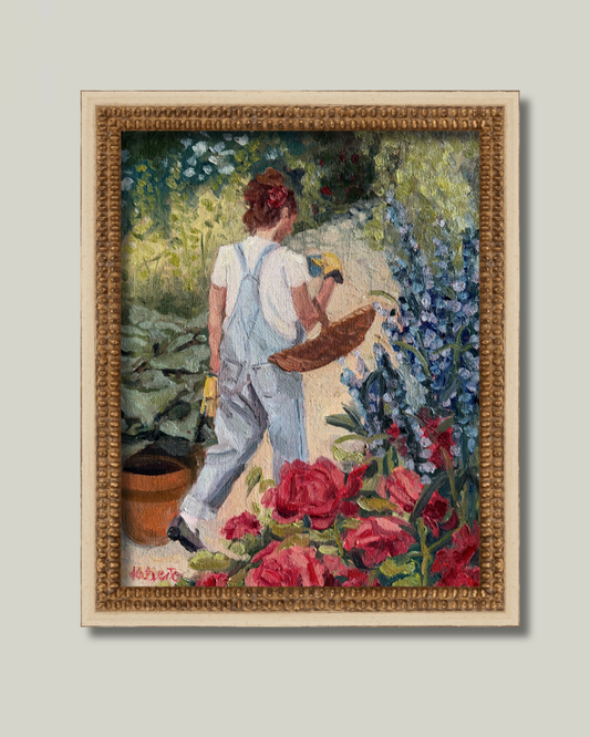 "Just a Girl and her Garden" Original