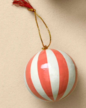 Paper Mache Ball Ornament