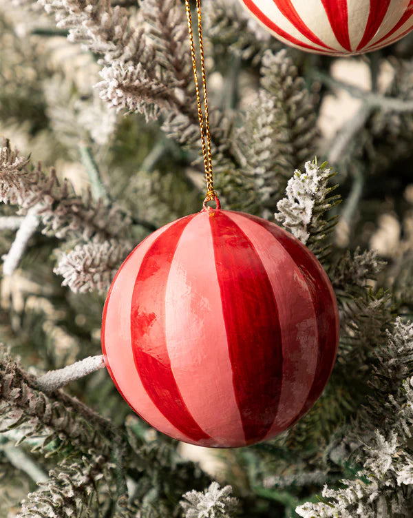 Paper Mache Ball Ornament