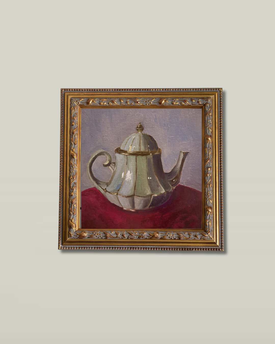 "French Teapot" Vintage Gold Frame