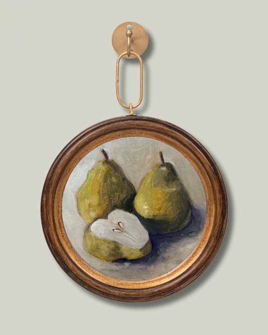 "Sliced Pear" Hanging Heirloom Frame
