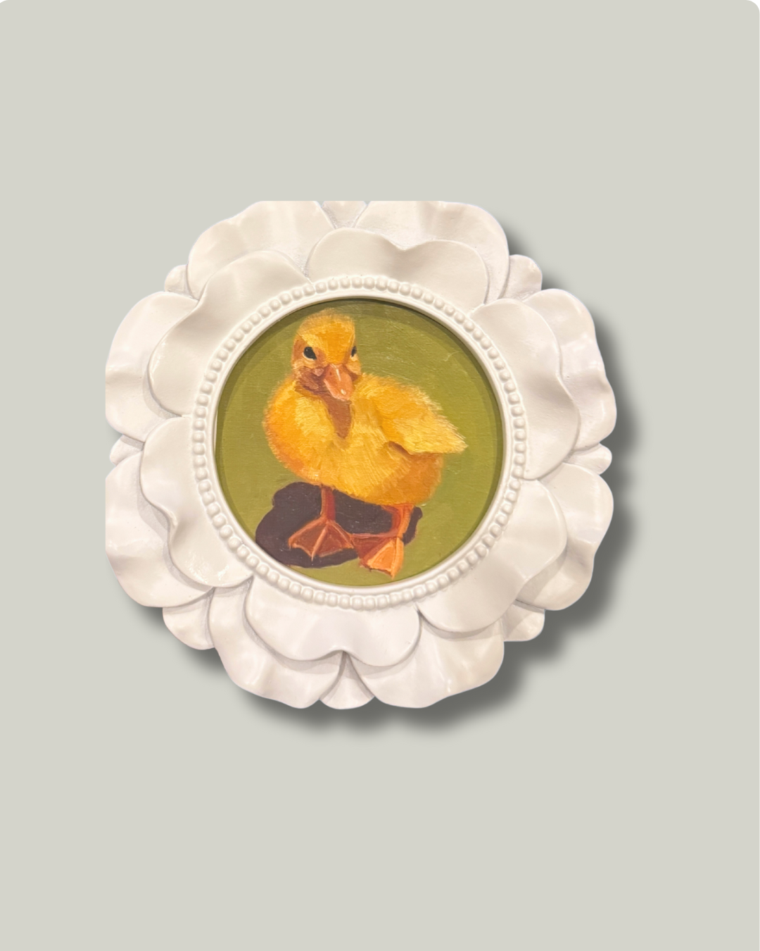 "Miss Penny" White Flower Frame