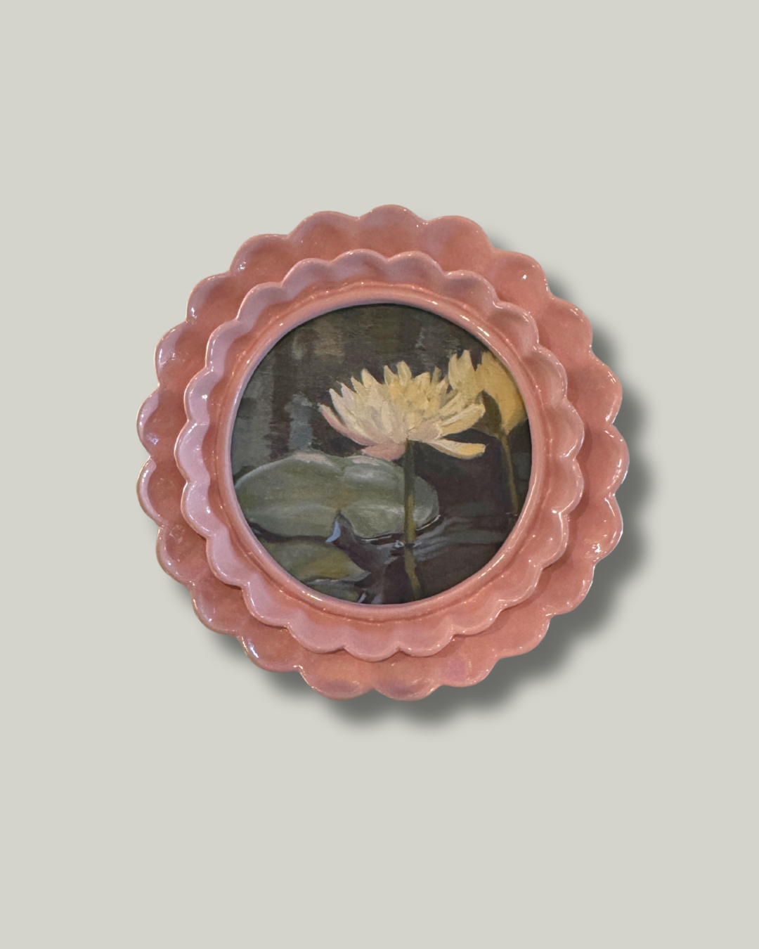 "Water Lilies" Pink Petal Frame