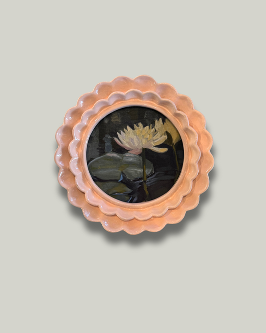 "Water Lilies" Pink Petal Frame