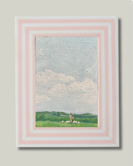 "The Shepherd" Pink Regatta Frame