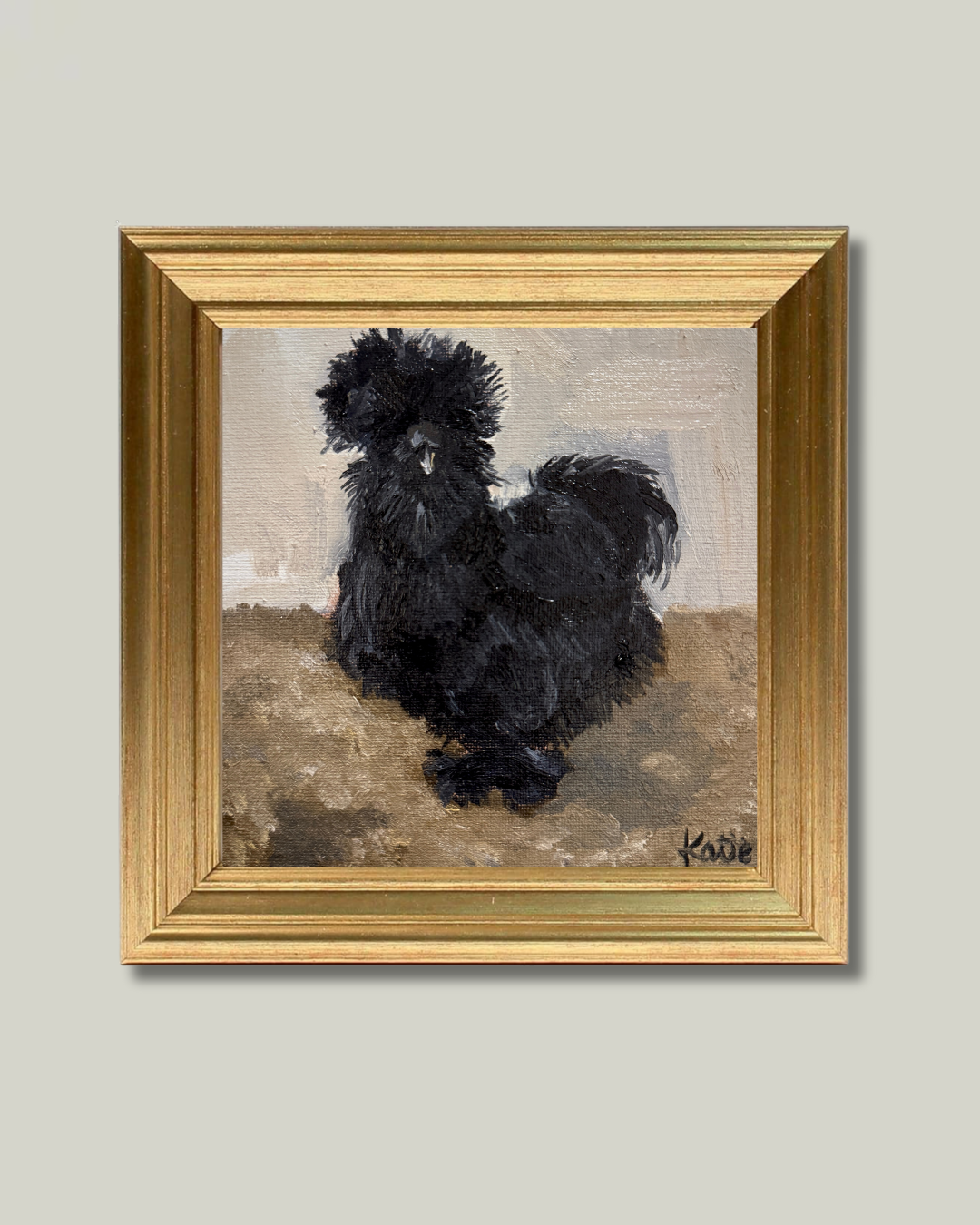 "Dark Roost" Perfect Gold frame